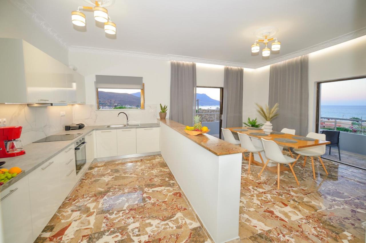 Appartement Blue Horizon à Kíssamos Extérieur photo